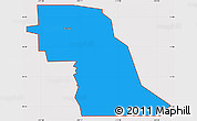 Political Simple Map of ZIP code 84331, cropped outside