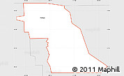 Silver Style Simple Map of ZIP code 84331