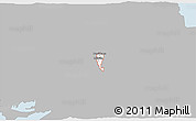 Gray 3D Map of ZIP code 84332, single color outside