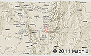 Shaded Relief 3D Map of ZIP code 84332