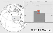 Blank Location Map of ZIP code 84332, highlighted country, highlighted state