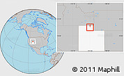 Gray Location Map of ZIP code 84332, highlighted state