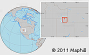 Gray Location Map of ZIP code 84332