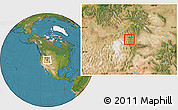 Satellite Location Map of ZIP code 84332