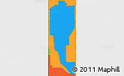 Political Simple Map of ZIP code 84332