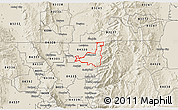 Shaded Relief 3D Map of ZIP code 84333