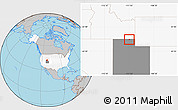 Gray Location Map of ZIP code 84333, highlighted country, highlighted state