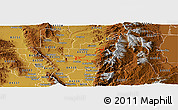 Physical Panoramic Map of ZIP code 84333