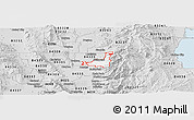 Silver Style Panoramic Map of ZIP code 84333