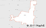 Silver Style Simple Map of ZIP code 84333