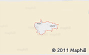 Classic Style 3D Map of ZIP code 84335, single color outside