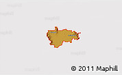Physical 3D Map of ZIP code 84335, cropped outside