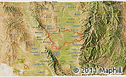 Satellite 3D Map of ZIP code 84335