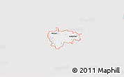 Silver Style 3D Map of ZIP code 84335, single color outside