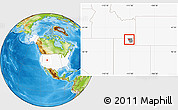 Physical Location Map of ZIP code 84335, highlighted country, highlighted county