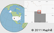 Savanna Style Location Map of ZIP code 84335, highlighted country, highlighted state