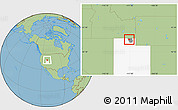 Savanna Style Location Map of ZIP code 84335, highlighted county, highlighted state