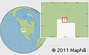 Savanna Style Location Map of ZIP code 84335, highlighted state