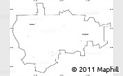 Blank Simple Map of ZIP code 84335, cropped outside