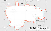 Silver Style Simple Map of ZIP code 84335