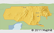 Savanna Style 3D Map of ZIP code 84336, single color outside