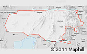 Silver Style 3D Map of ZIP code 84336