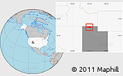 Gray Location Map of ZIP code 84336, highlighted country, highlighted state