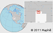 Gray Location Map of ZIP code 84336, highlighted state