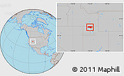 Gray Location Map of ZIP code 84336