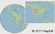 Savanna Style Location Map of ZIP code 84336, within the entire country, hill shading
