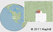 Savanna Style Location Map of ZIP code 84336, highlighted county, highlighted state, hill shading