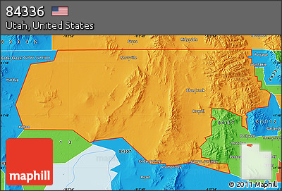 Political Map of ZIP Code 84336