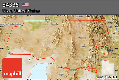 Satellite Map of ZIP Code 84336