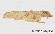 Satellite Panoramic Map of ZIP code 84336, cropped outside