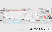 Silver Style Panoramic Map of ZIP code 84336