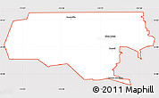 Classic Style Simple Map of ZIP code 84336, cropped outside