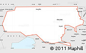 Silver Style Simple Map of ZIP code 84336