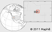 Blank Location Map of ZIP code 84337, highlighted country, highlighted county