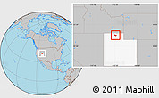 Gray Location Map of ZIP code 84337, highlighted state