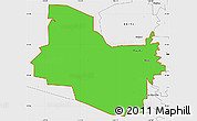 Political Simple Map of ZIP code 84337, single color outside, borders and labels