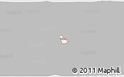 Gray 3D Map of ZIP code 84338, single color outside