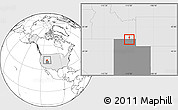 Blank Location Map of ZIP code 84338, highlighted country, highlighted state