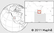 Blank Location Map of ZIP code 84338, highlighted state
