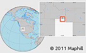 Gray Location Map of ZIP code 84338, highlighted state