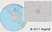 Gray Location Map of ZIP code 84338