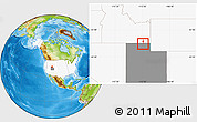 Physical Location Map of ZIP code 84338, highlighted country, highlighted state