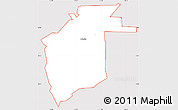 Silver Style Simple Map of ZIP code 84339, cropped outside