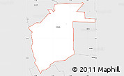 Silver Style Simple Map of ZIP code 84339