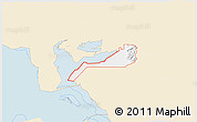 Classic Style 3D Map of ZIP code 84340, single color outside