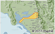 Savanna Style 3D Map of ZIP code 84340